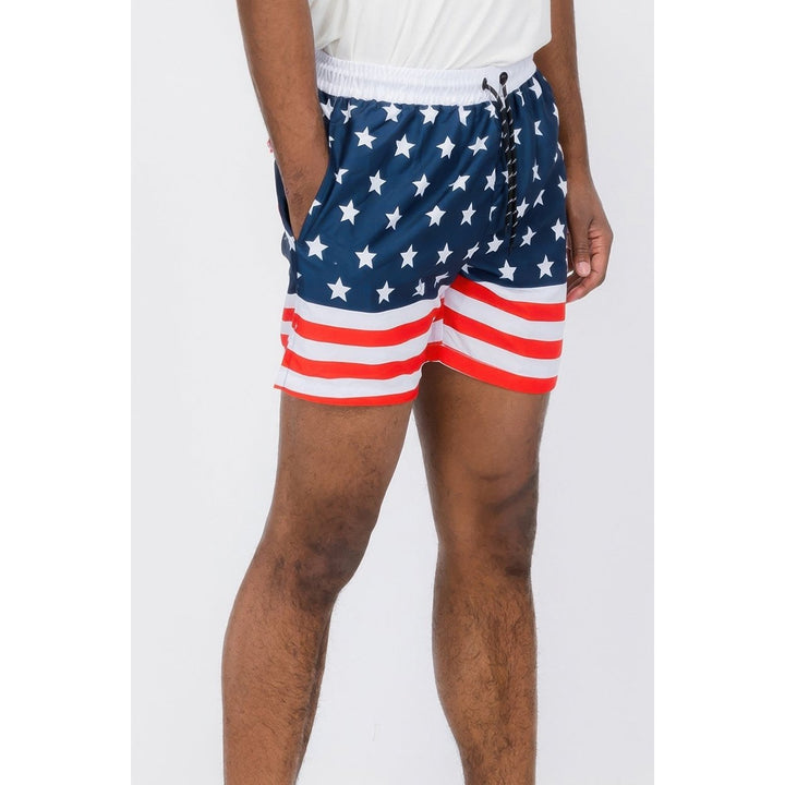 Team Usa Flag Swim Shorts Image 2