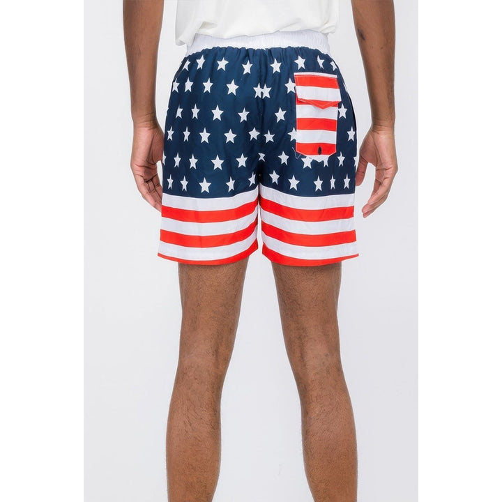 Team Usa Flag Swim Shorts Image 4