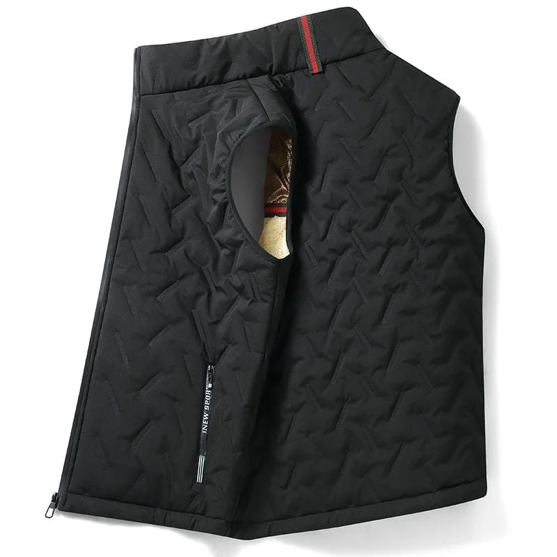 Autumn Winter Mens Vest Jacket Thicken Fever Graphene Warm Jackets Waterproof Male Coat Image 2