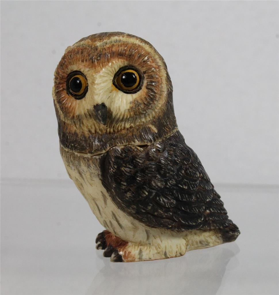 Harmony Kingdom Ball Pot Bellys / Belly Short Ear Owl - PBZOW2 - In Box Image 1