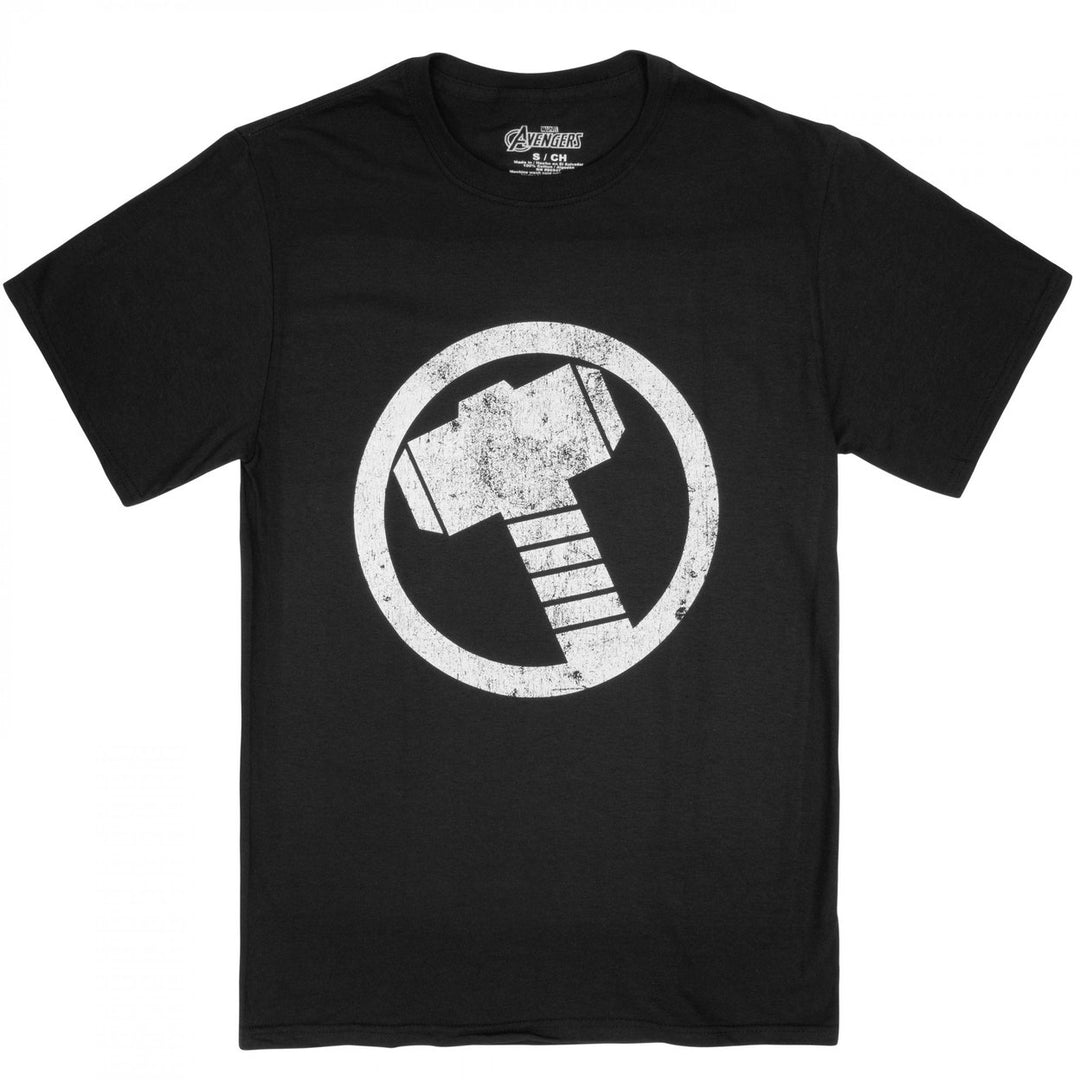 Thor Hammer Symbol T-Shirt Image 1