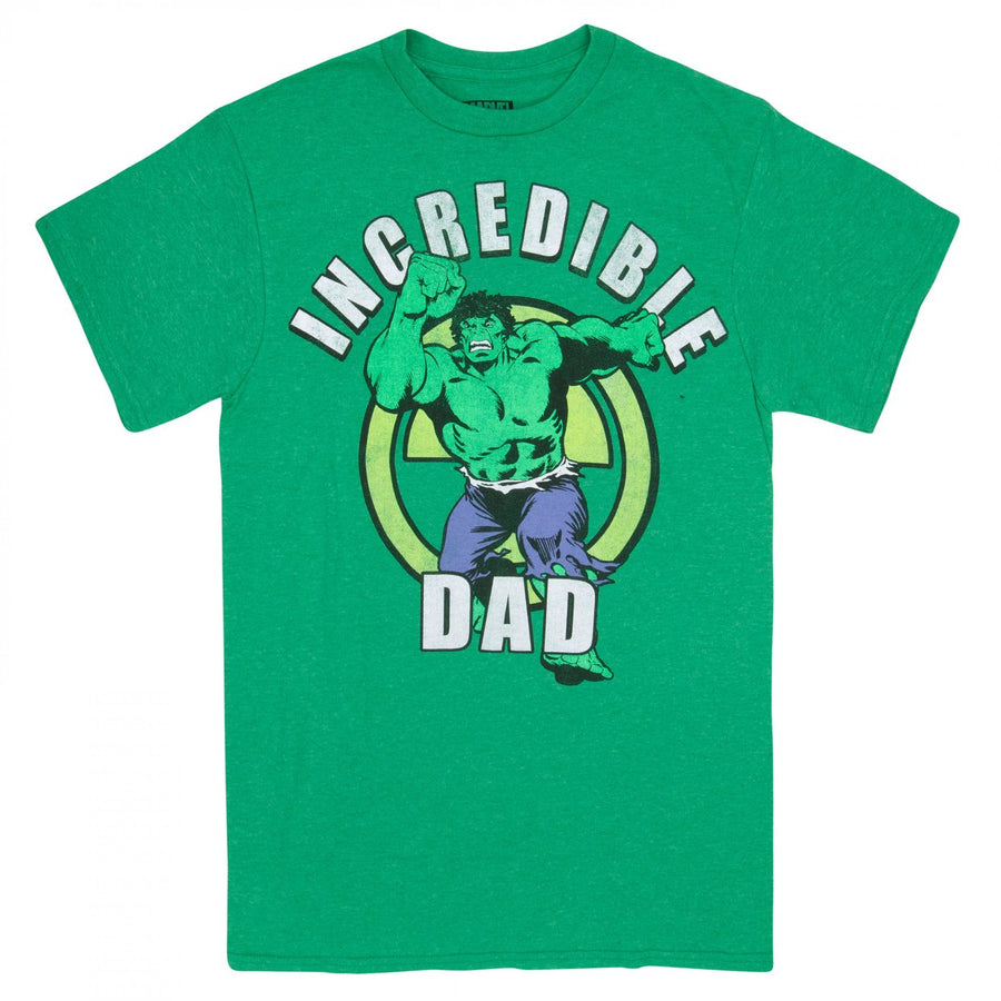 The Hulk Incredible Dad Mens T-Shirt Image 1