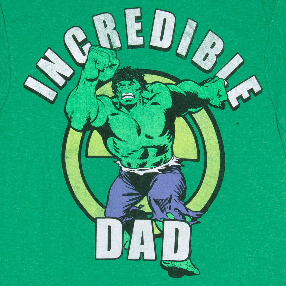 The Hulk Incredible Dad Mens T-Shirt Image 2