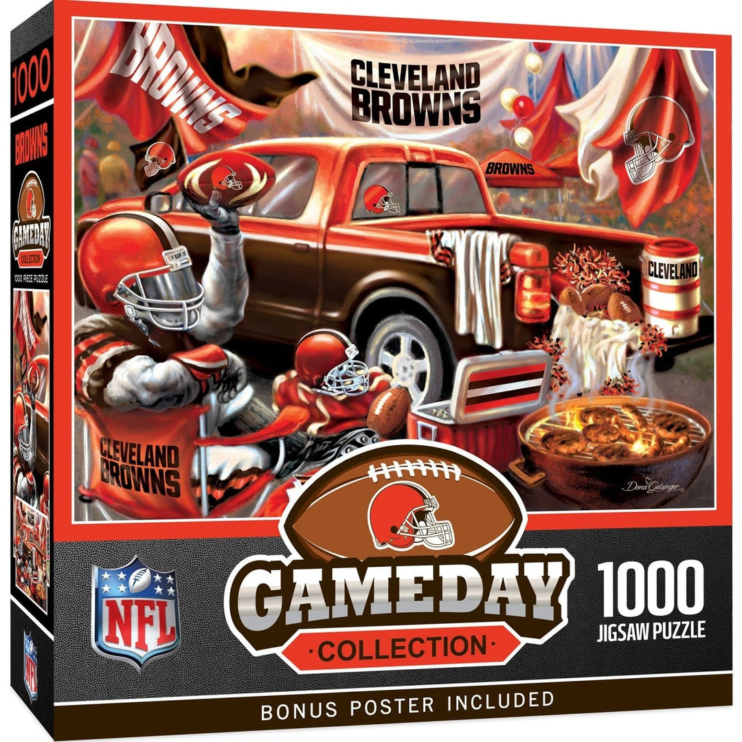 Cleveland Browns 1000 Piece Jigsaw Puzzle NFL 19.25 x 26.75 Eco-Friendly Image 1