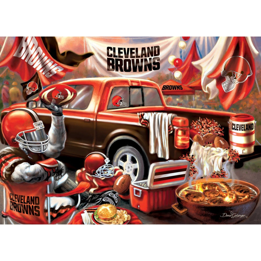 Cleveland Browns 1000 Piece Jigsaw Puzzle NFL 19.25 x 26.75 Eco-Friendly Image 2