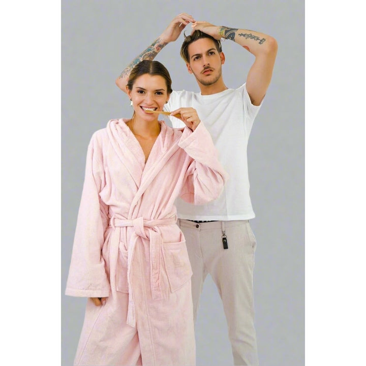 Luxurious Unisex Bamboo Bathrobe with Turkish Cotton for Her Him They Image 1