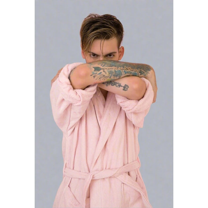 Luxurious Unisex Bamboo Bathrobe with Turkish Cotton for Her Him They Image 7