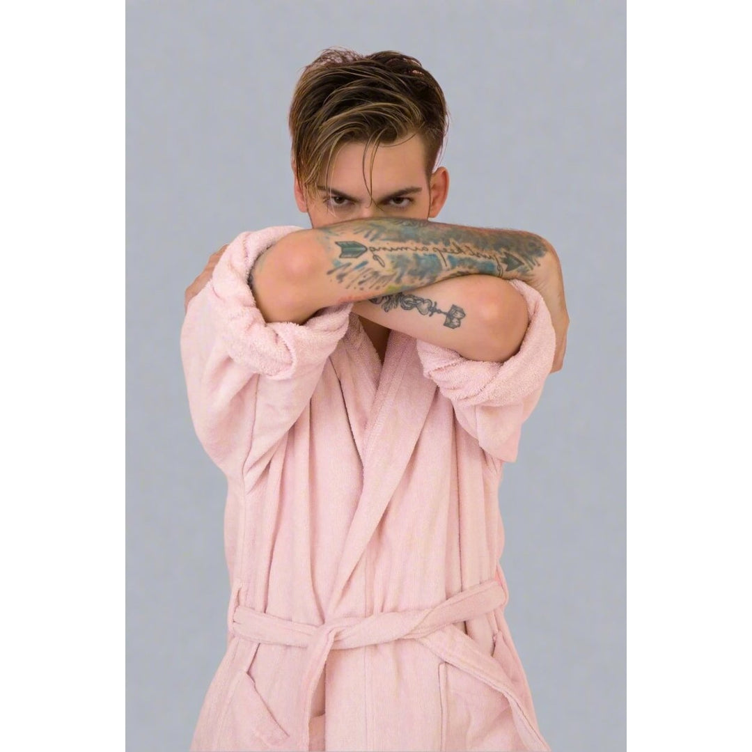 Luxurious Unisex Bamboo Bathrobe with Turkish Cotton for Her Him They Image 1