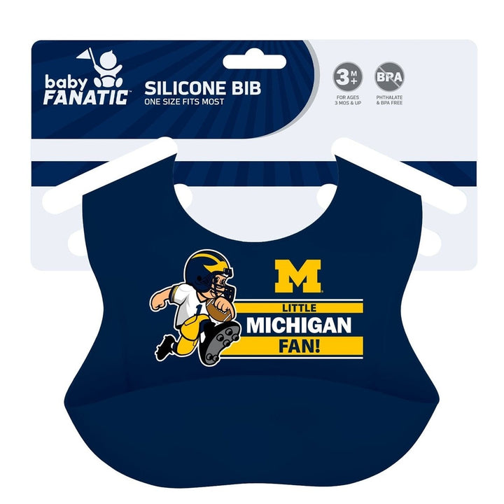 Michigan Wolverines - NCAA Silicone Bib Image 2