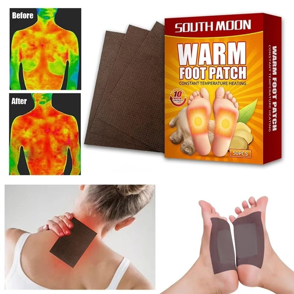 50Pcs Foot Heat Warmers Self Adhesive Foot Warming Pads Image 2