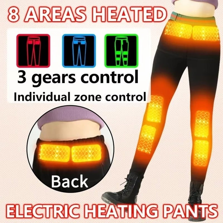 Winter Pants Women Heated Trousers Men Electric Heating Pant Underwear heated leggings usb Image 1