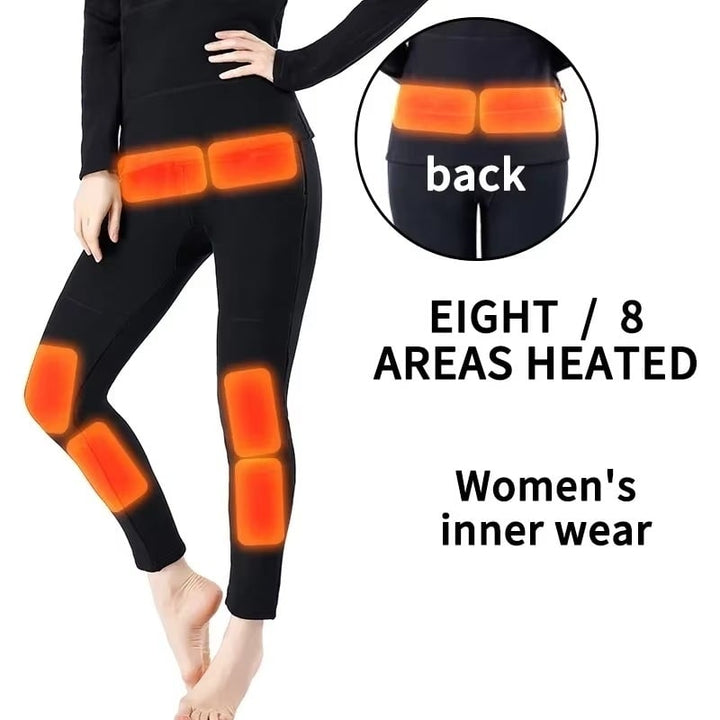 Winter Pants Women Heated Trousers Men Electric Heating Pant Underwear heated leggings usb Image 1