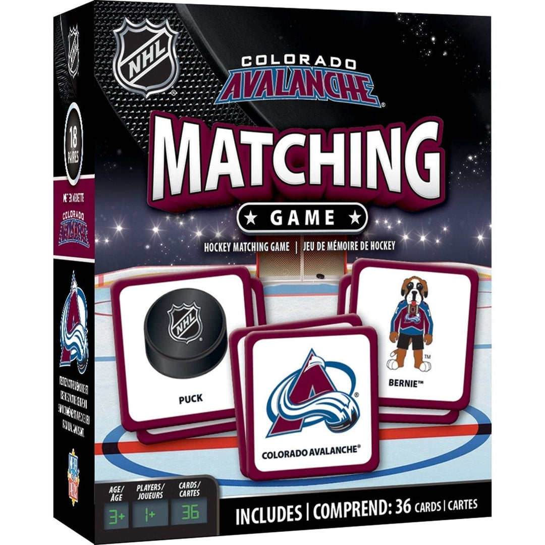 Colorado Avalanche Matching Game Image 1