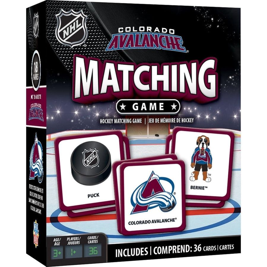 Colorado Avalanche Matching Game Image 1