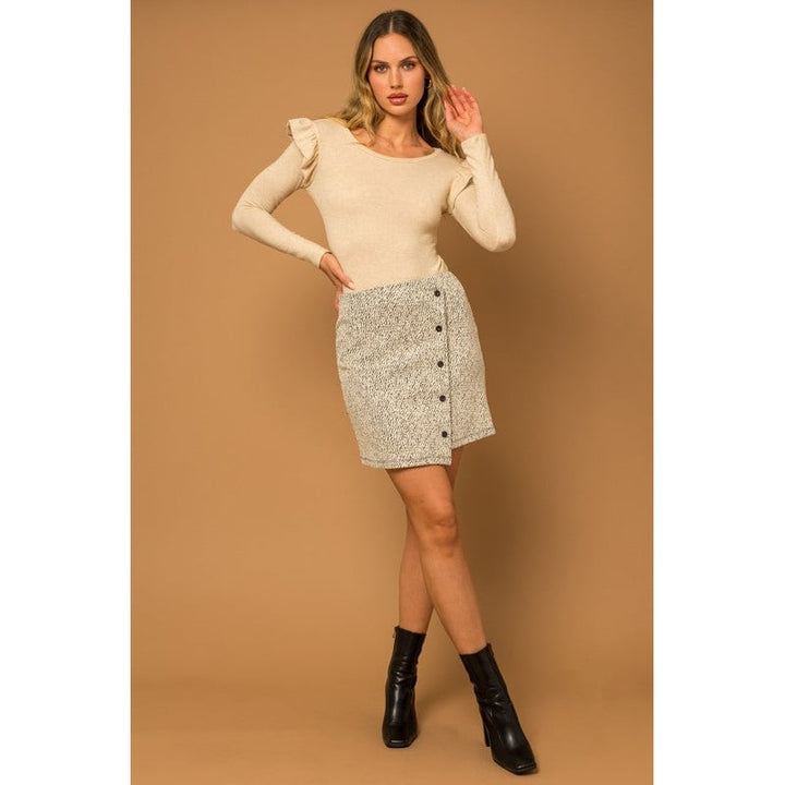 Button Down Mini Skirt Image 4