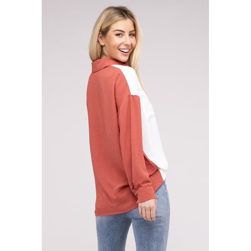 Color Block Shirt Image 1