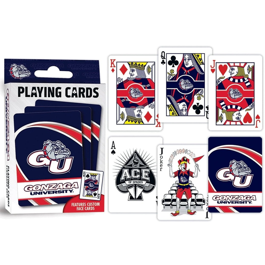 Gonzaga Bulldogs Playing Cards 54 Card Deck Officially Licensed NCAA Merchandise Image 3