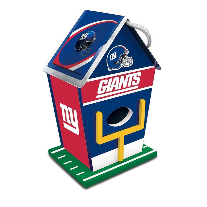 York Giants Birdhouse Wooden Waterproof NFL Decorated Birdhouse Image 1