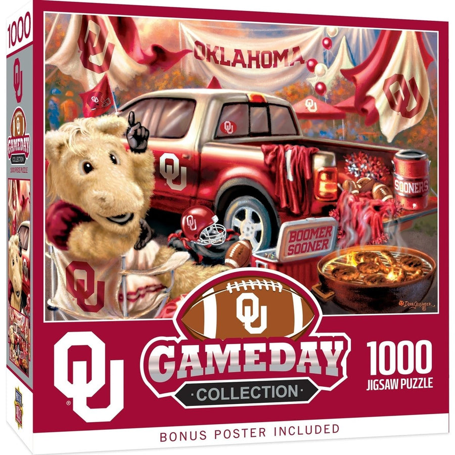 Oklahoma Sooners 1000 Piece Jigsaw Puzzle MasterPieces Eco-Friendly 19.25"x26.75" Image 1