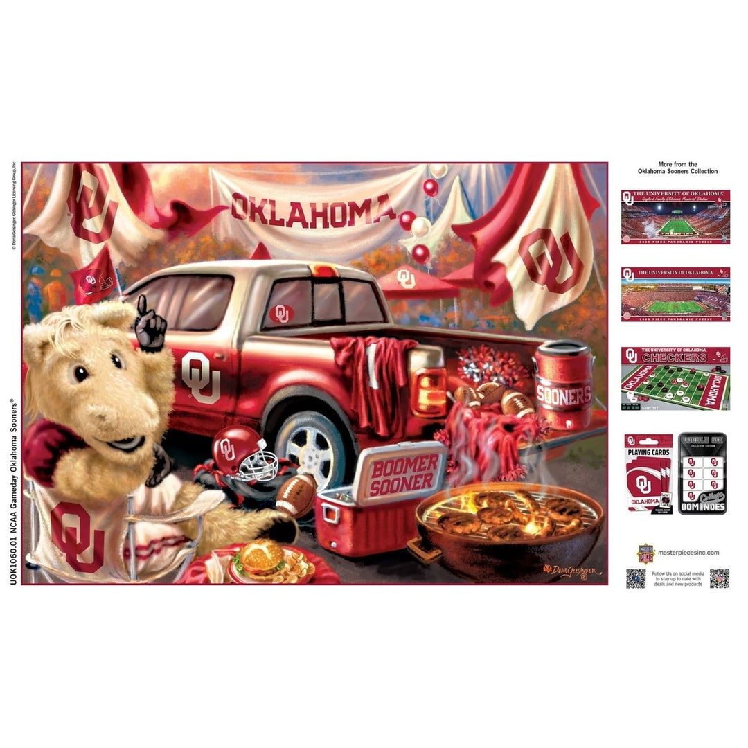 Oklahoma Sooners 1000 Piece Jigsaw Puzzle MasterPieces Eco-Friendly 19.25"x26.75" Image 4