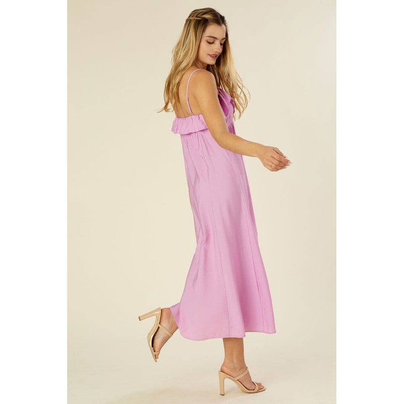 Maxi dress with ruffles Image 4