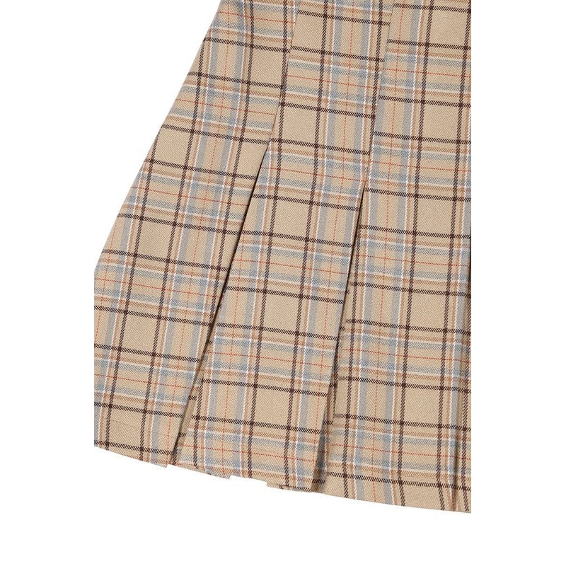 Plaid pleated mini skirt Image 12