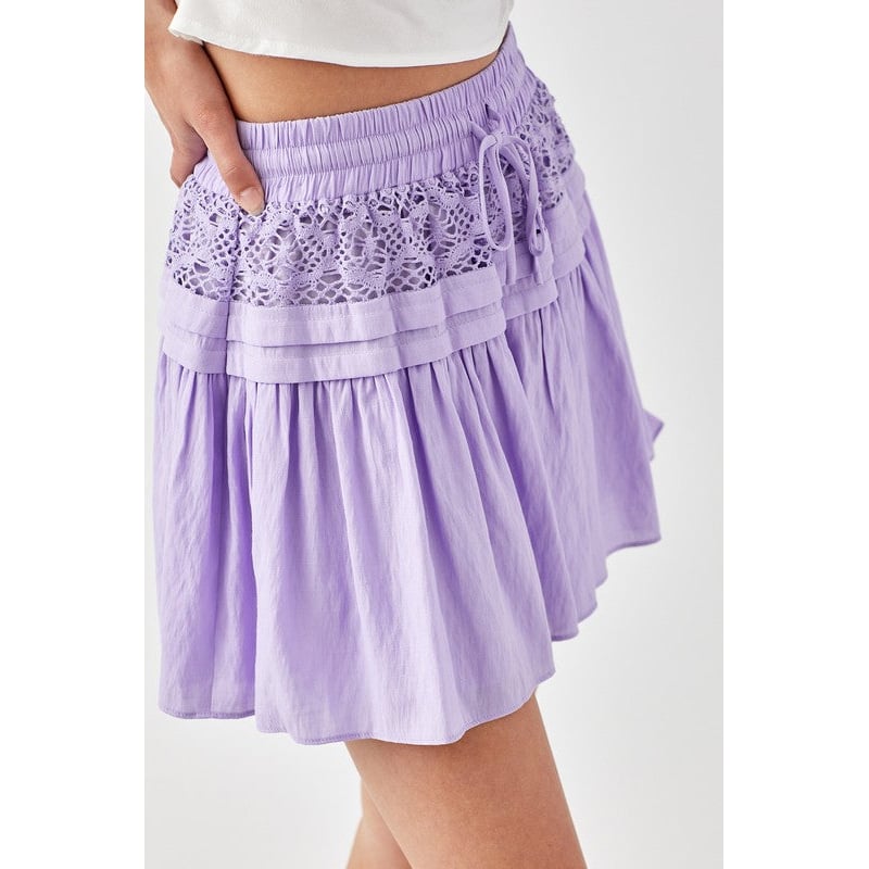 Trim Lace with Folded Detail Skirt Image 10