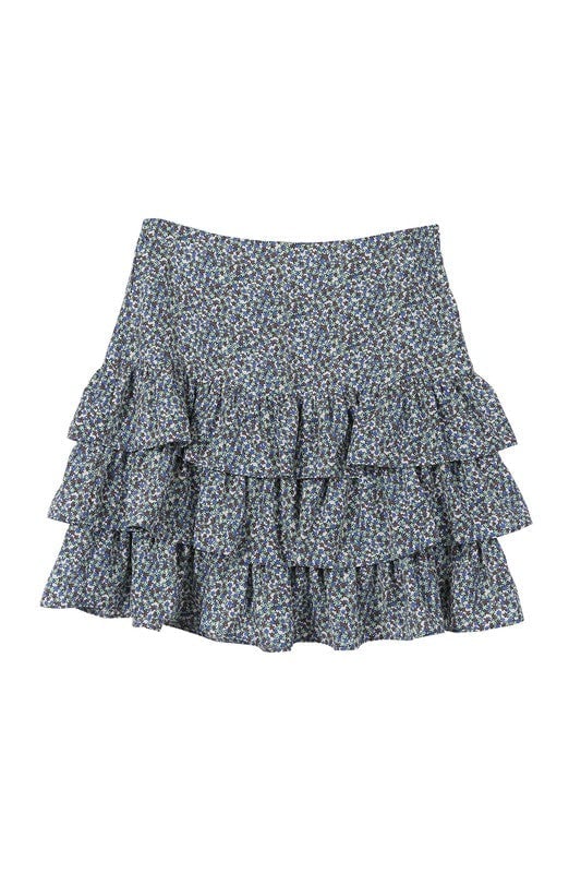 Tierd floral skirt - bottom Image 6