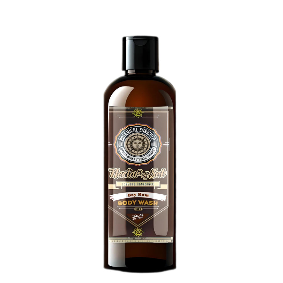 Nectar of Sol Hair and Body Wash Caribbean Bay Rum 12 oz Moisturizing Cleanser Image 1