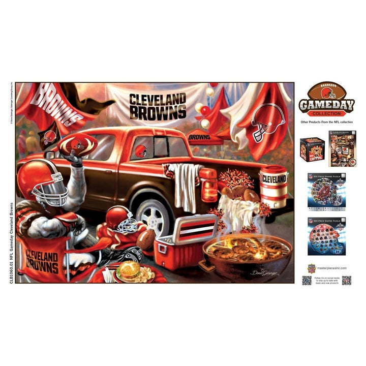 Cleveland Browns 1000 Piece Jigsaw Puzzle NFL 19.25 x 26.75 Eco-Friendly Image 9