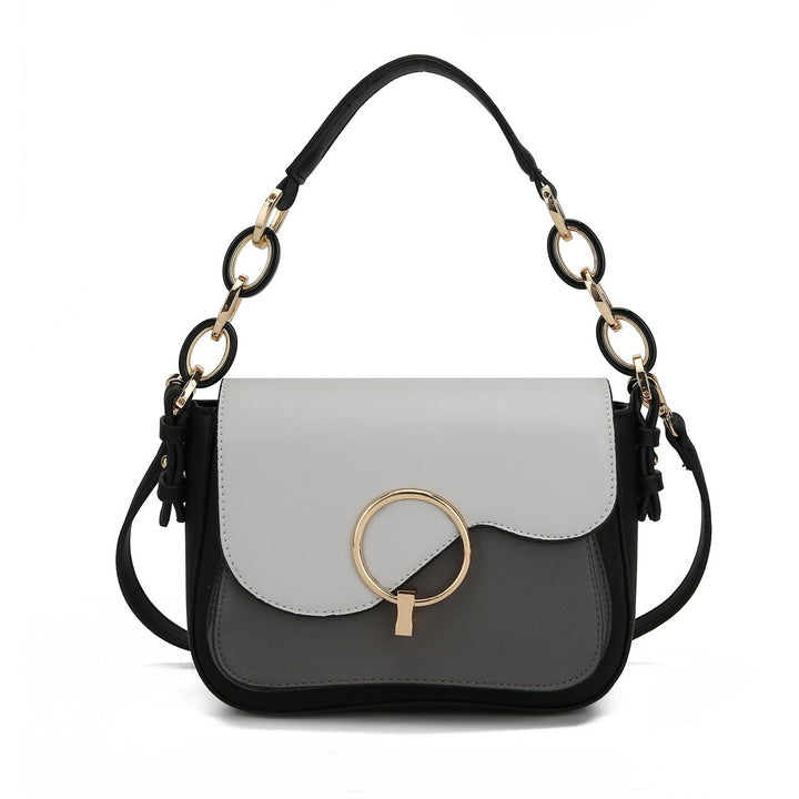 MKFCollection Fantasia Shouder Bag - Vegan Leather Designer Handbag Image 4