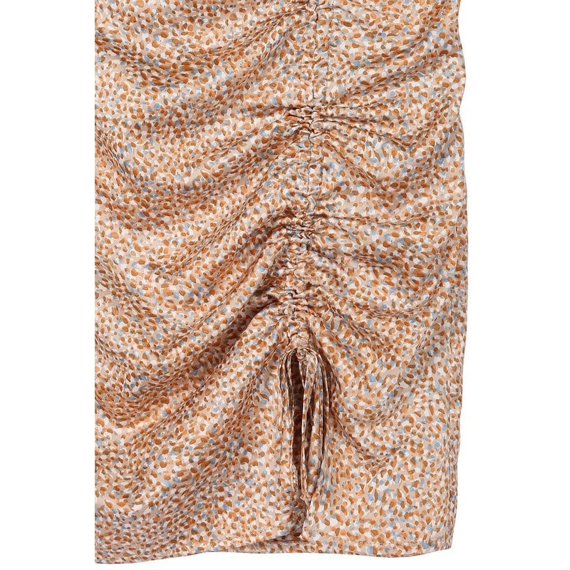 Leopard print shirred skirt Image 8