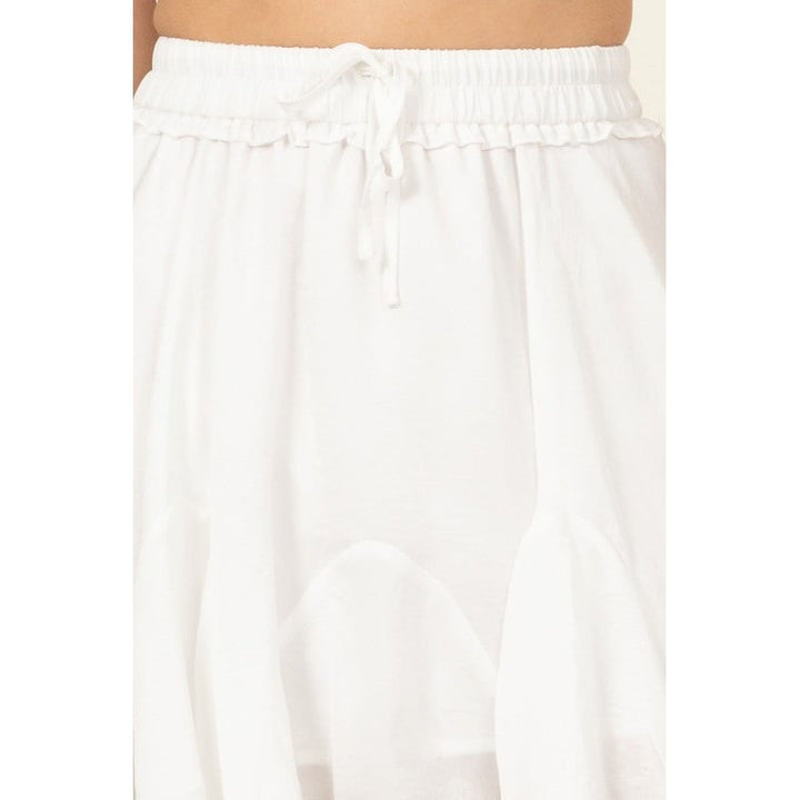 Not Your Girl Drawstring Ruffled Mini Skirt Image 11