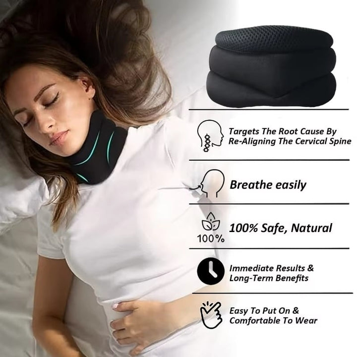 Neck Support Cervical Brace Adjustable Cervical Collar Soft Durable Foam Image 3