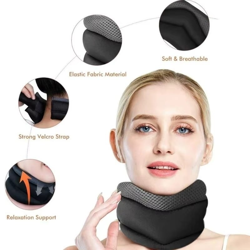 Neck Support Cervical Brace Adjustable Cervical Collar Soft Durable Foam Image 6