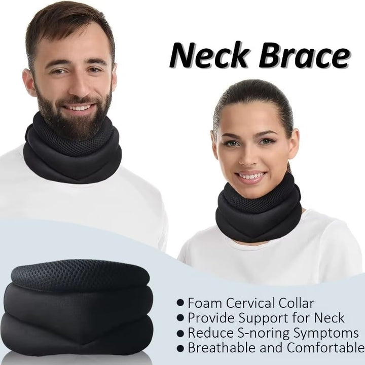 Neck Support Cervical Brace Adjustable Cervical Collar Soft Durable Foam Image 7