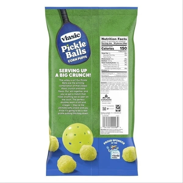 Vlasic Pickle Ball Corn Puffs 14 Ounce Image 2