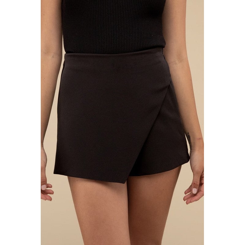 High Waist Asymmetrical Skort Image 9