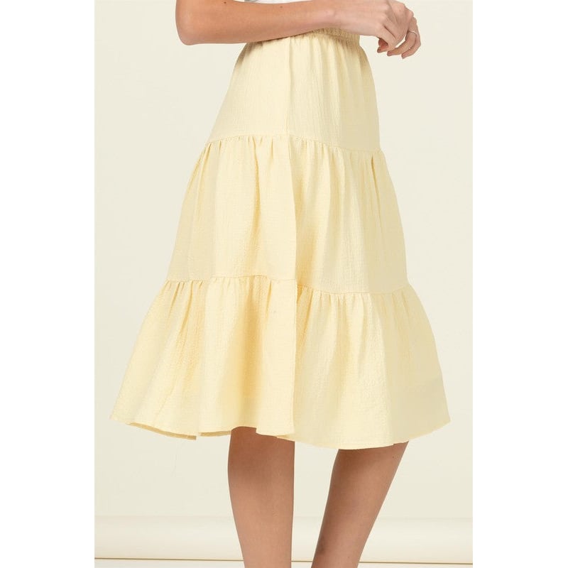 Call It a Day Tiered Midi Skirt Image 2