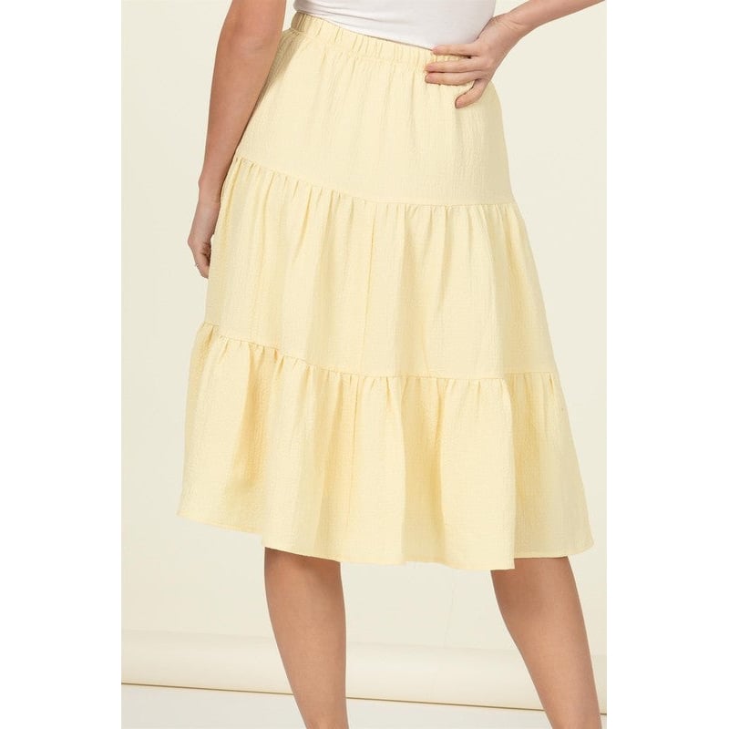 Call It a Day Tiered Midi Skirt Image 3