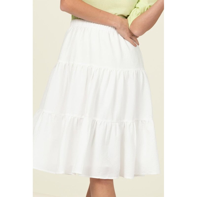 Call It a Day Tiered Midi Skirt Image 10