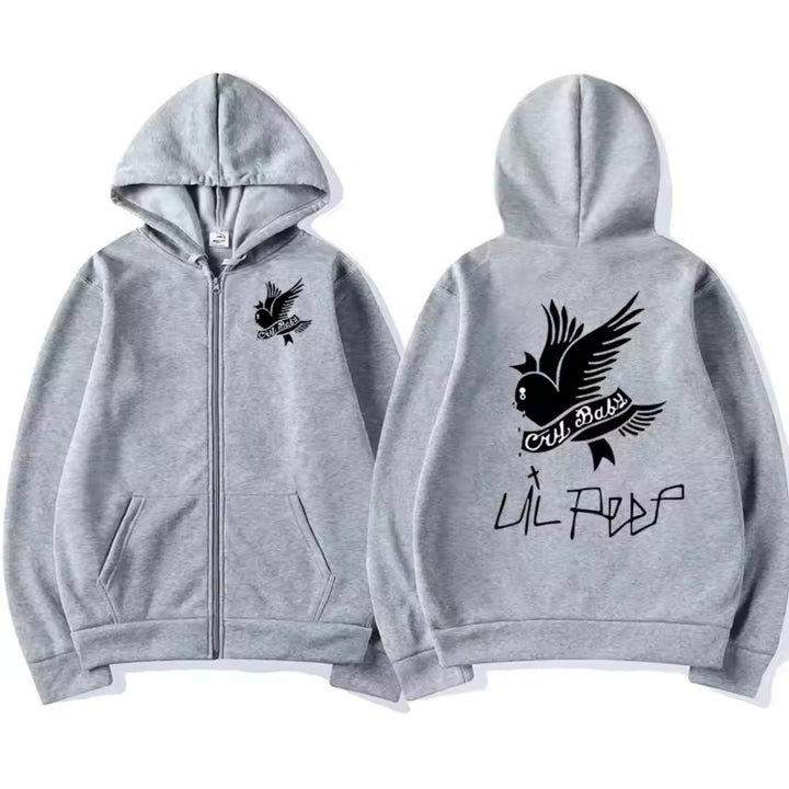 LIL PEEP ICONIC ZIP-UP GRAPHIC HOODIE Image 2