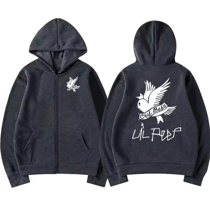 LIL PEEP ICONIC ZIP-UP GRAPHIC HOODIE Image 4