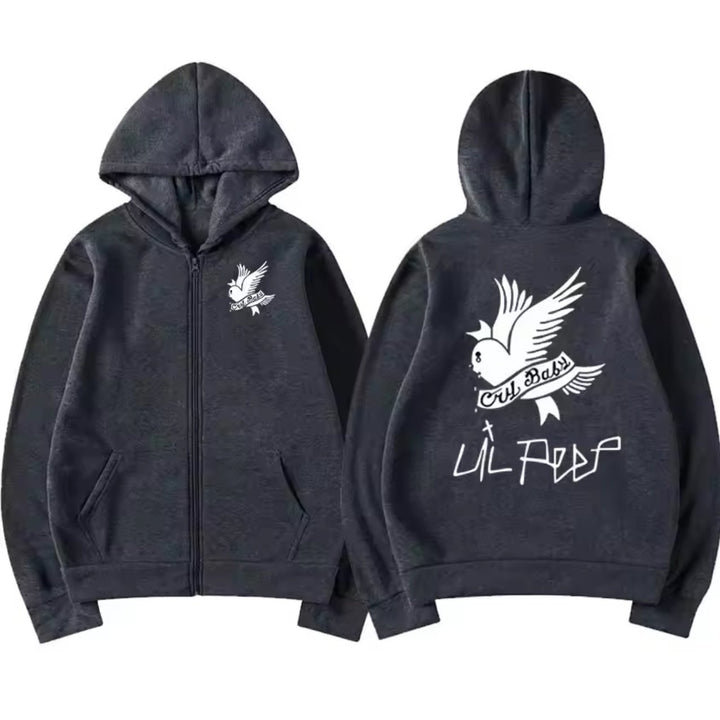 LIL PEEP ICONIC ZIP-UP GRAPHIC HOODIE Image 1