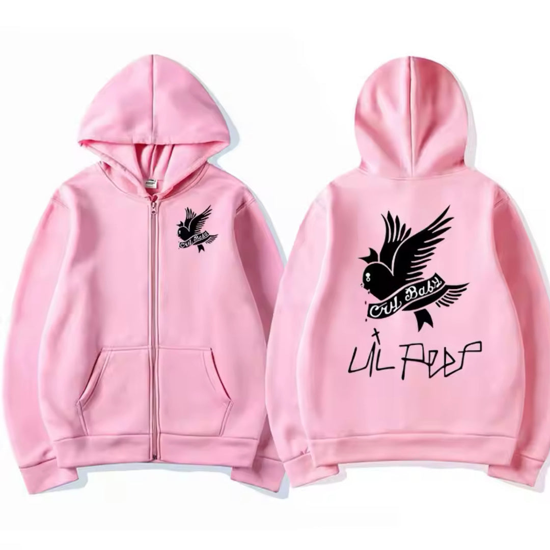 LIL PEEP ICONIC ZIP-UP GRAPHIC HOODIE Image 4