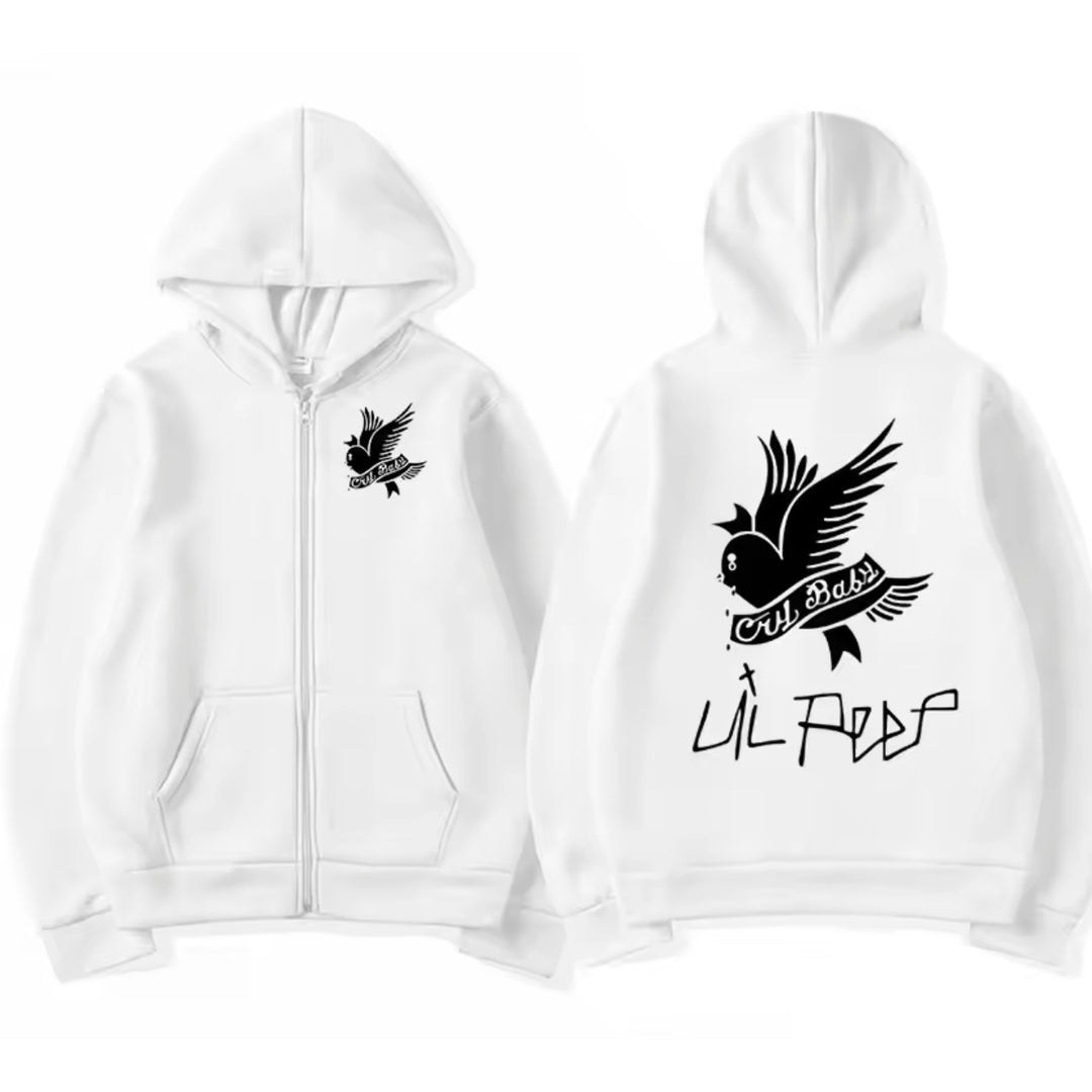 LIL PEEP ICONIC ZIP-UP GRAPHIC HOODIE Image 6