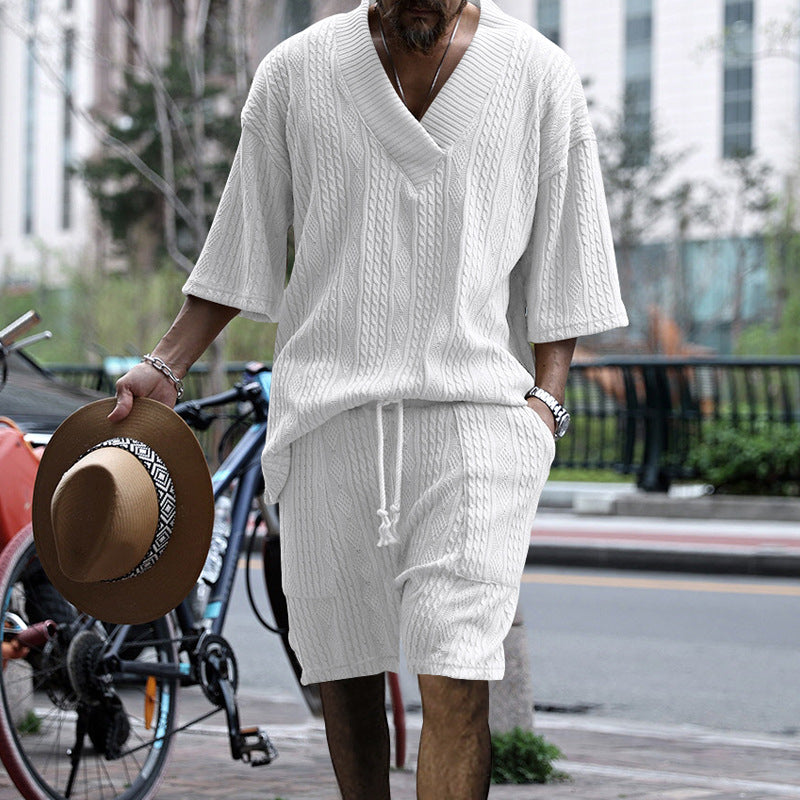 MEN KNITTED CASUAL 2 PIECE SET Image 1