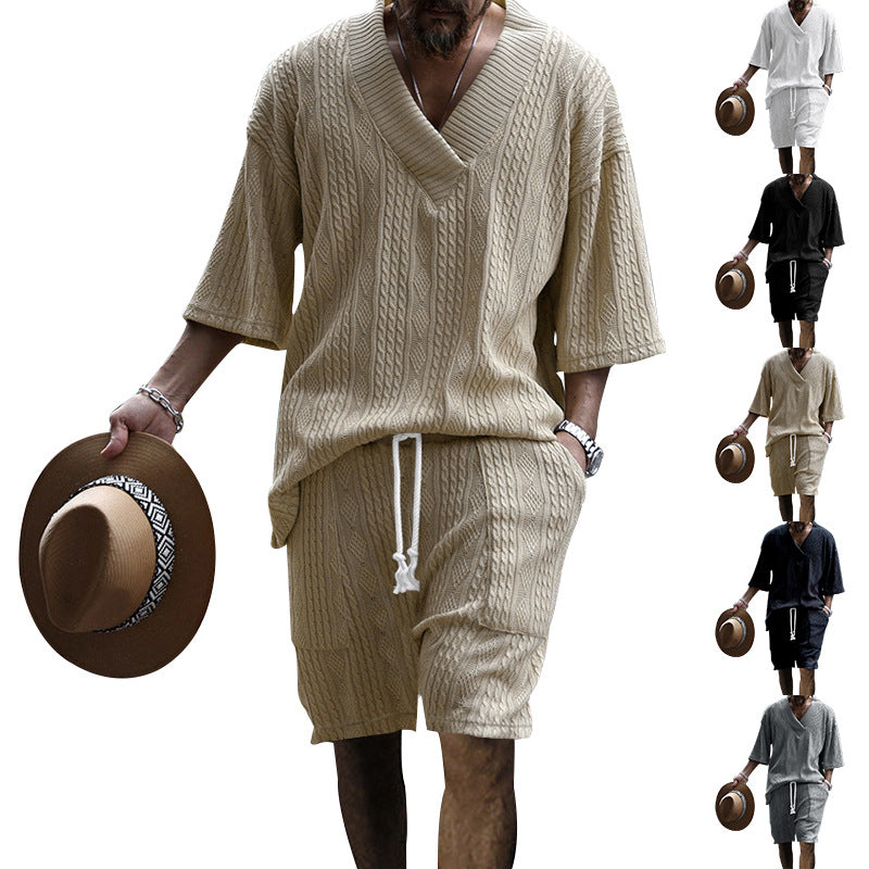 MEN KNITTED CASUAL 2 PIECE SET Image 2