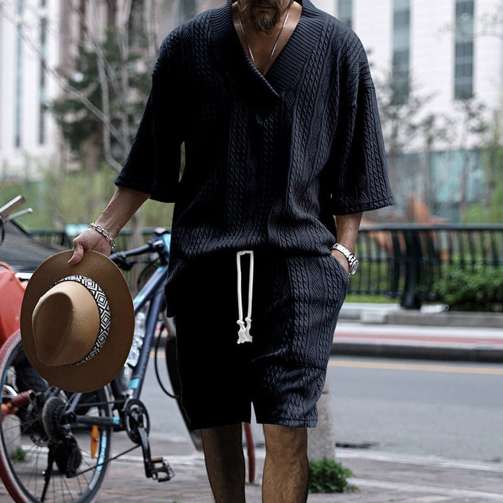 MEN KNITTED CASUAL 2 PIECE SET Image 1