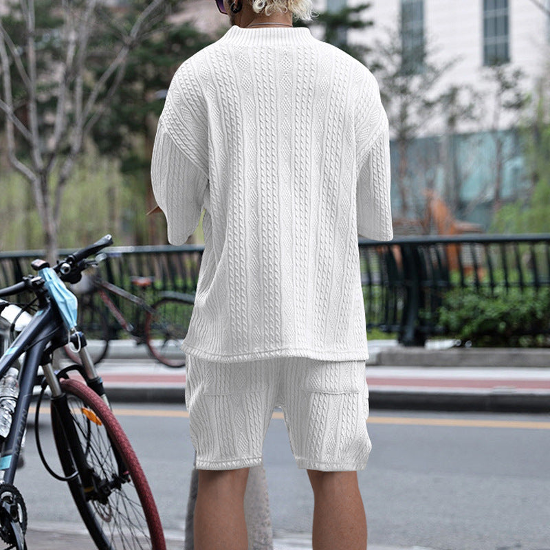 MEN KNITTED CASUAL 2 PIECE SET Image 4